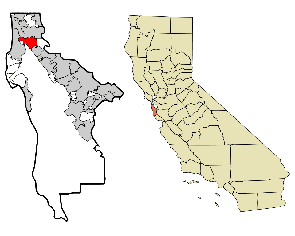 Locations in San Bruno